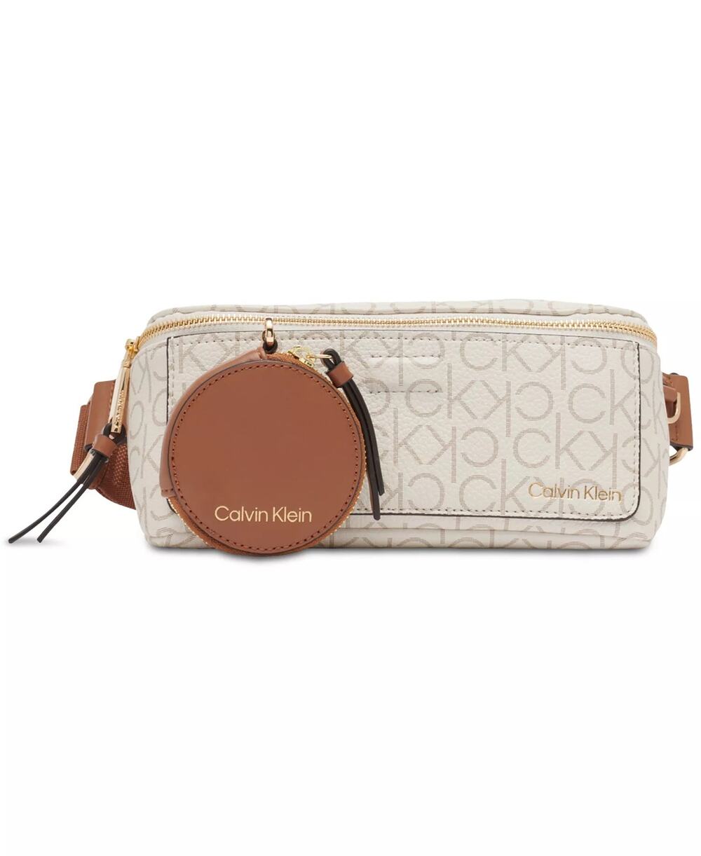 Calvin Klein Millie Signature Convertible Belt Bag with Zippered Coin Pouch